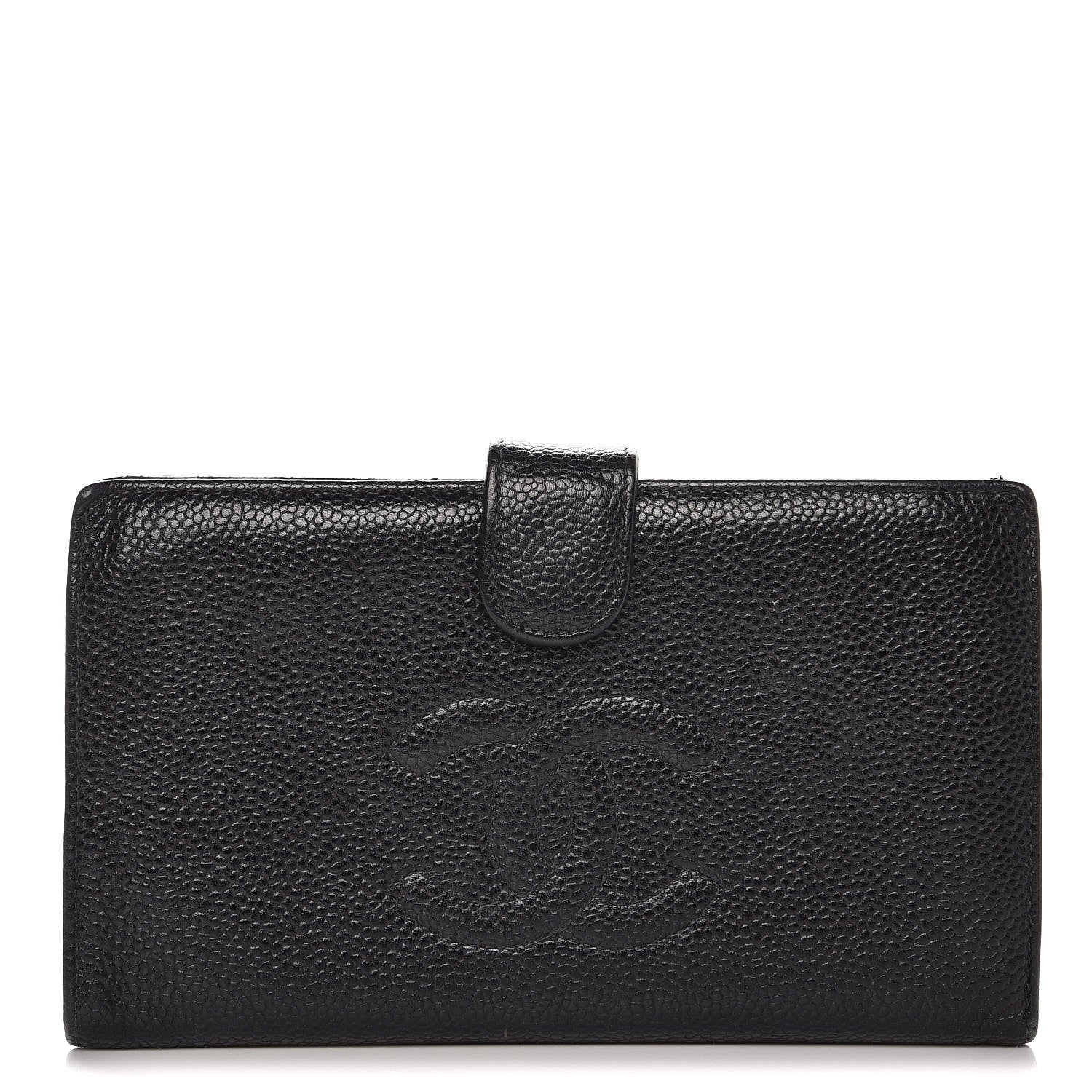 Chanel Caviar Timeless CC French Wallet Black 1 of 15
