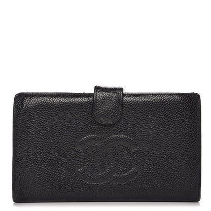 Chanel Caviar Timeless CC French Wallet Black 1 of 15