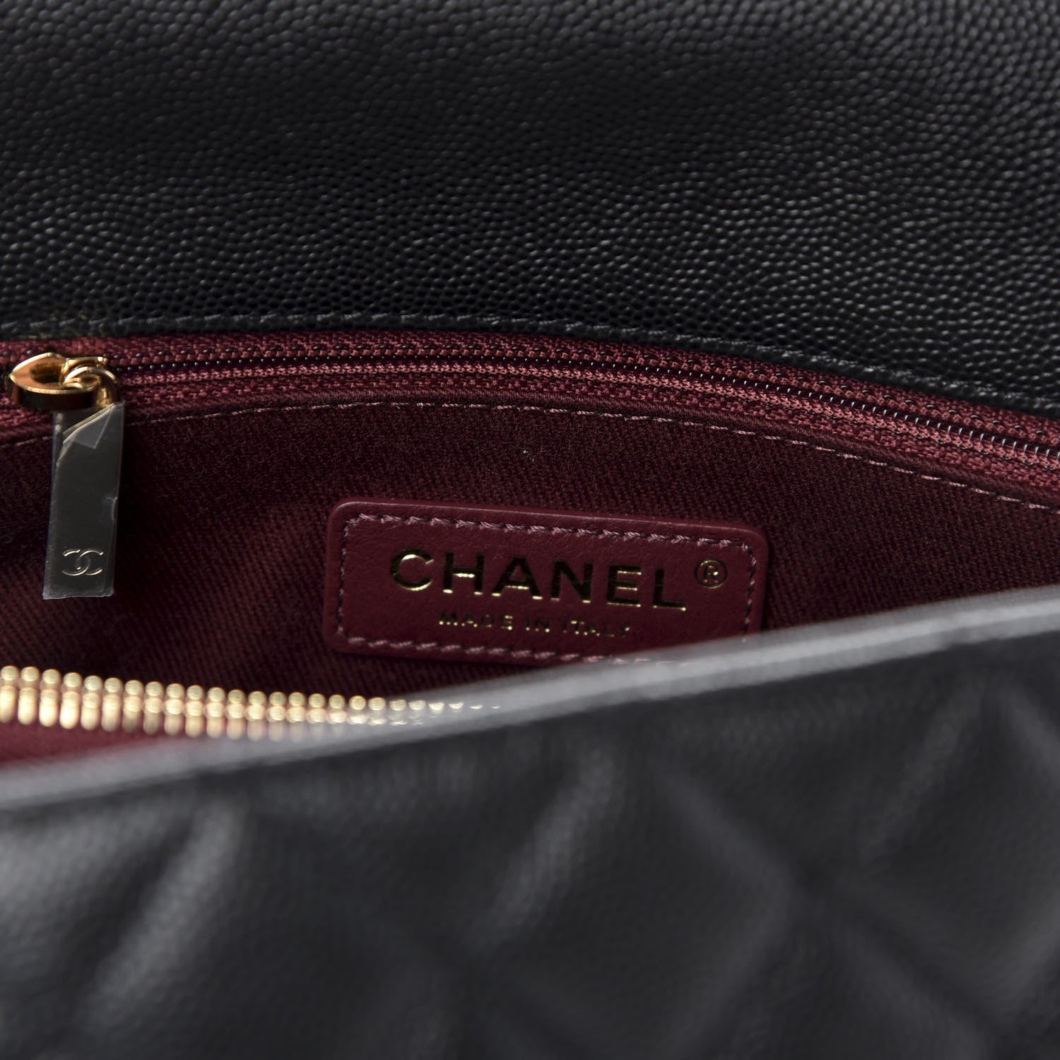 Chanel Caviar Quilted Small Coco Handle Flap Black 8 of 10