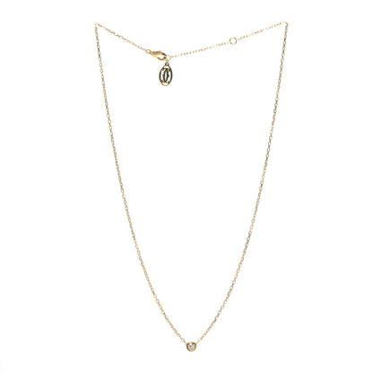 Cartier 18K Yellow Gold Diamond SM D'Amour Pendant Necklace 3 of 7