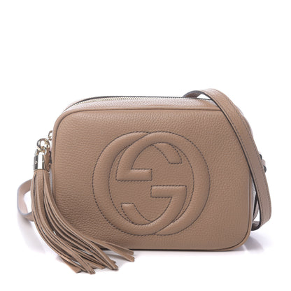 Gucci Pebbled Calfskin Small Soho Disco Bag Camelia 1 of 10
