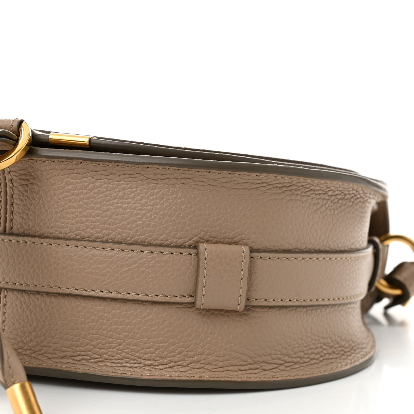 Grained Calfskin Medium Marcie Saddle Bag Boyish Brown