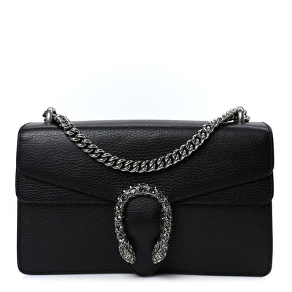 Gucci Pebbled Calfskin Small Dionysus Shoulder Bag Black 1 of 11