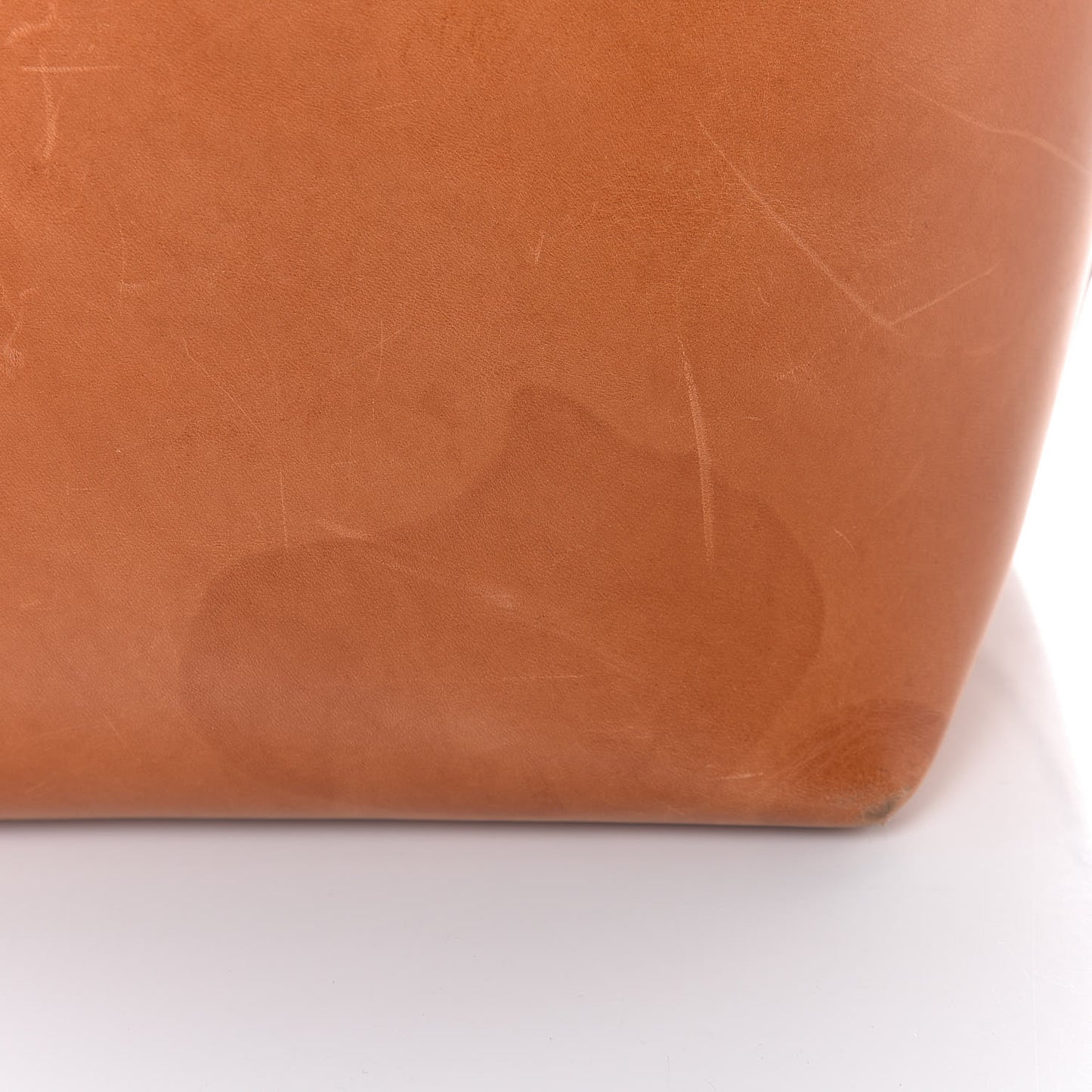 Vegetable Tanned Calfskin Bucket Bag Cammello Rosa