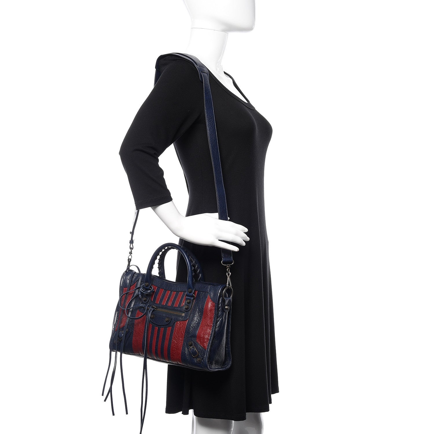 Balenciaga Veau Arena Multicolore Classic Hardware S City Bleu Nuit Rouge 2 of 9