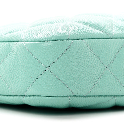 Chanel Caviar Quilted Small Clutch With Chain Light Blue 10 of 12