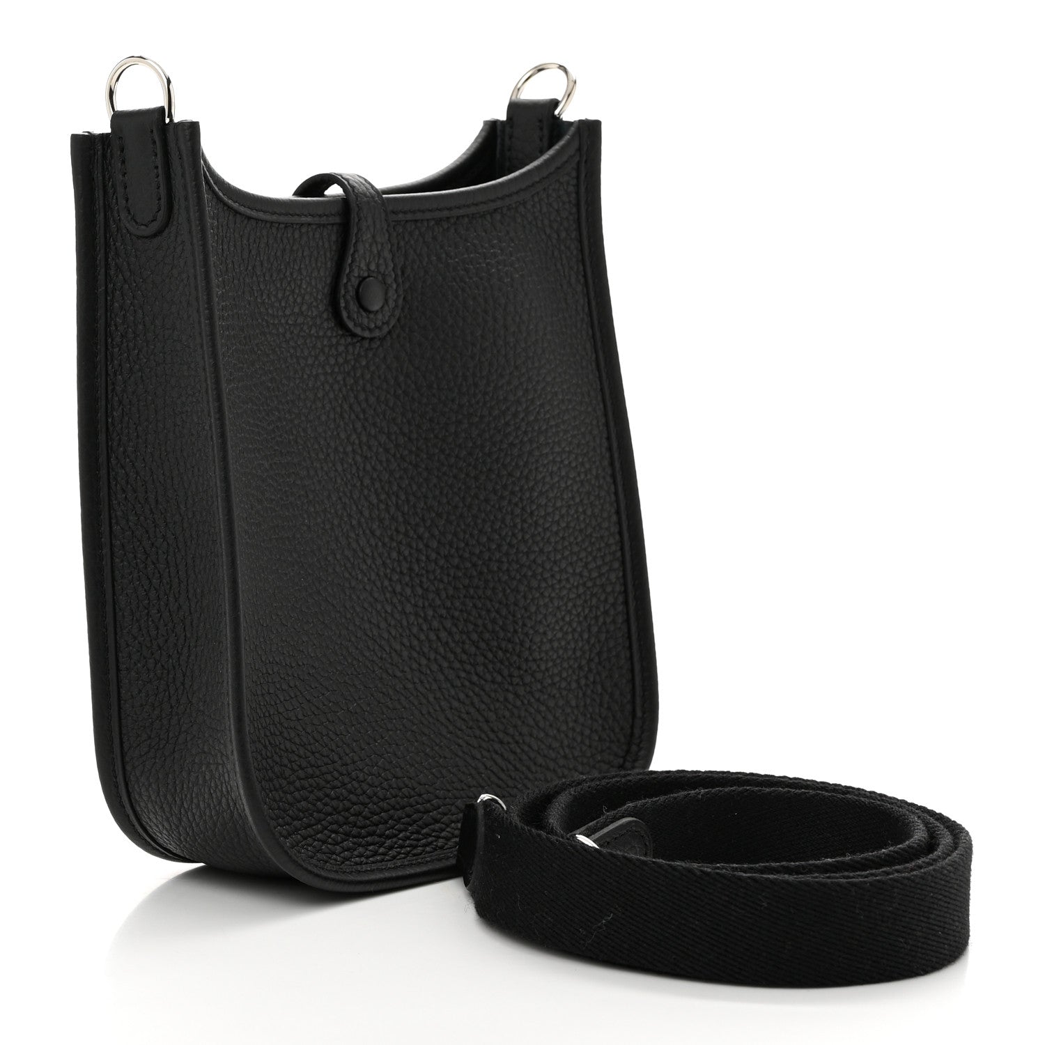 Hermes Taurillon Clemence Evelyne TPM Black 2 of 11