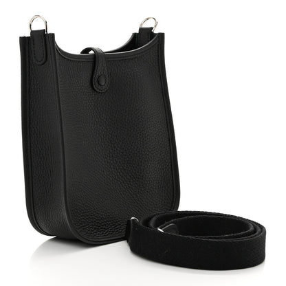 Hermes Taurillon Clemence Evelyne TPM Black 2 of 11