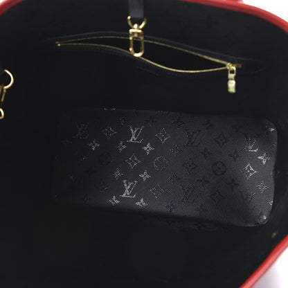 Louis Vuitton X UF Tufted Monogram Neverfull MM Black Red 6 of 10