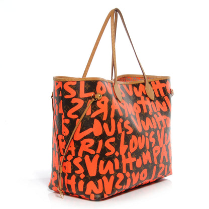 Louis Vuitton Monogram Graffiti Neverfull GM Orange 3 of 7
