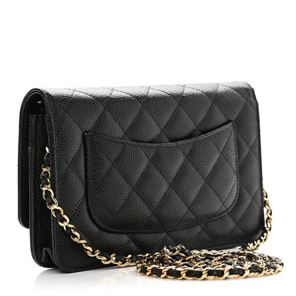 Chanel Caviar Quilted Wallet On Chain WOC Black 3 of 10