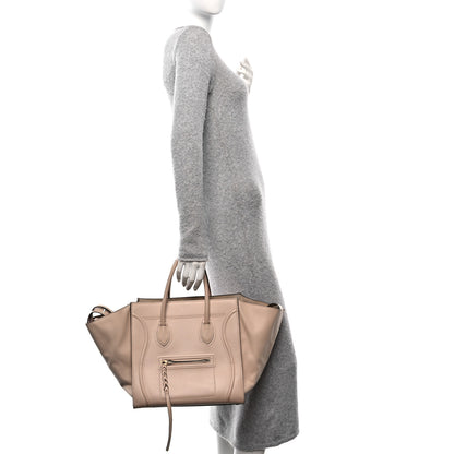 Celine Smooth Calfskin Medium Phantom Luggage Powder 2 of 11