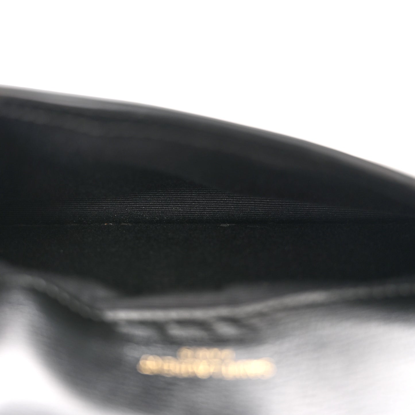 Smooth Calfskin Monogram Phone Holder Crossbody Black