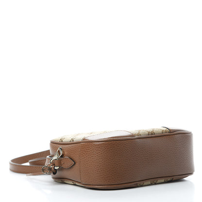 Gucci Monogram Mini Bree Messenger Bag Beige Tabacco 4 of 10