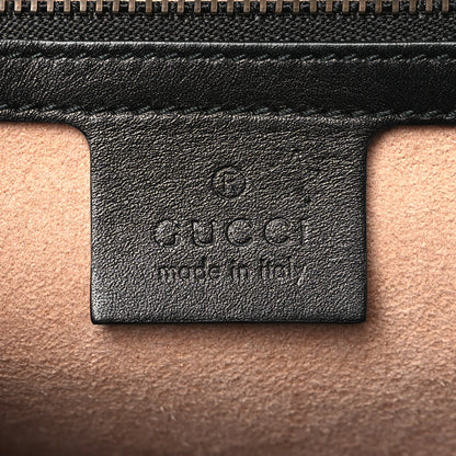 Gucci Calfskin Bamboo Trapuntata Queen Margaret Top Handle Bag Mystic White Black 6 of 9