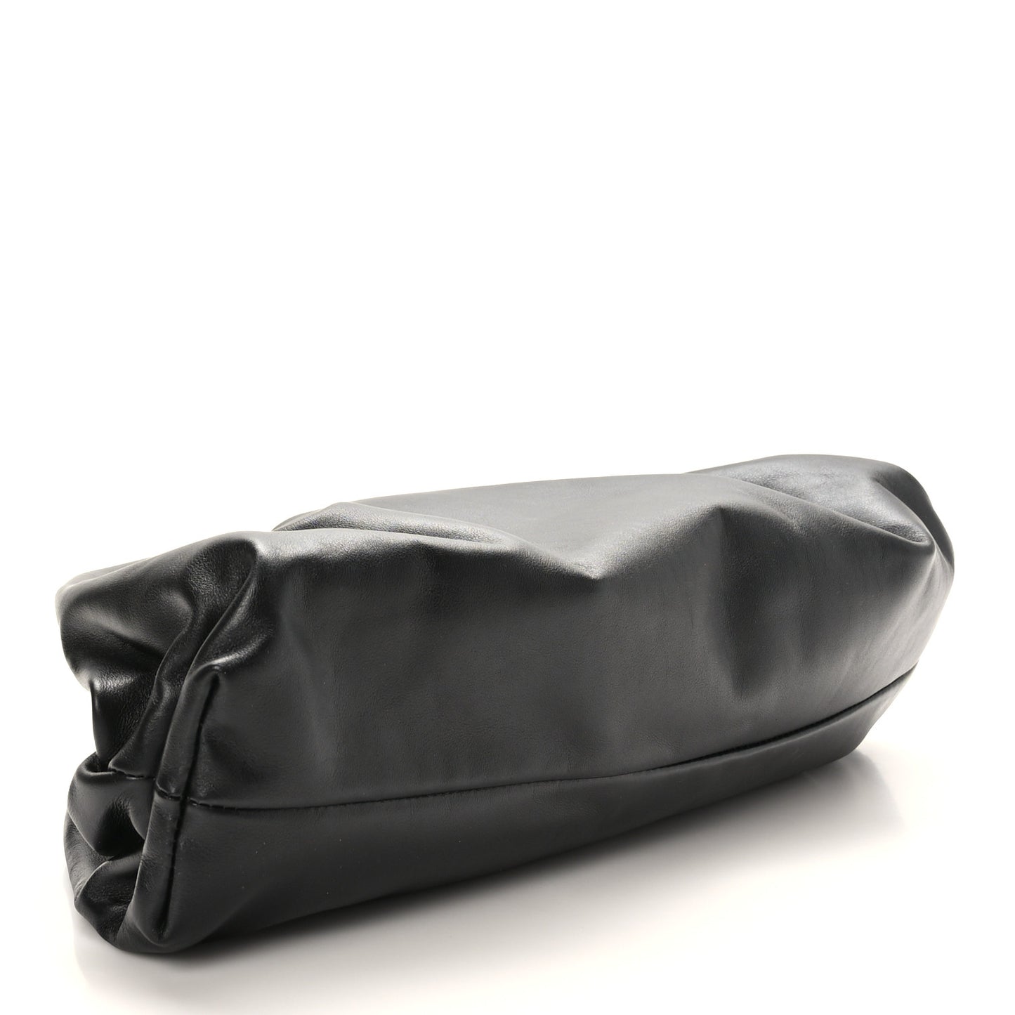 Smooth Butter Calf The Pouch Oversized Clutch Black