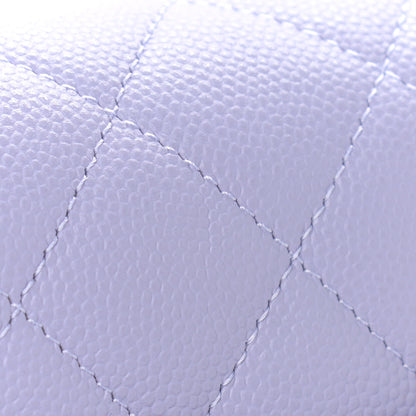 Chanel Caviar Quilted Medium Double Flap Light Purple 10 of 12