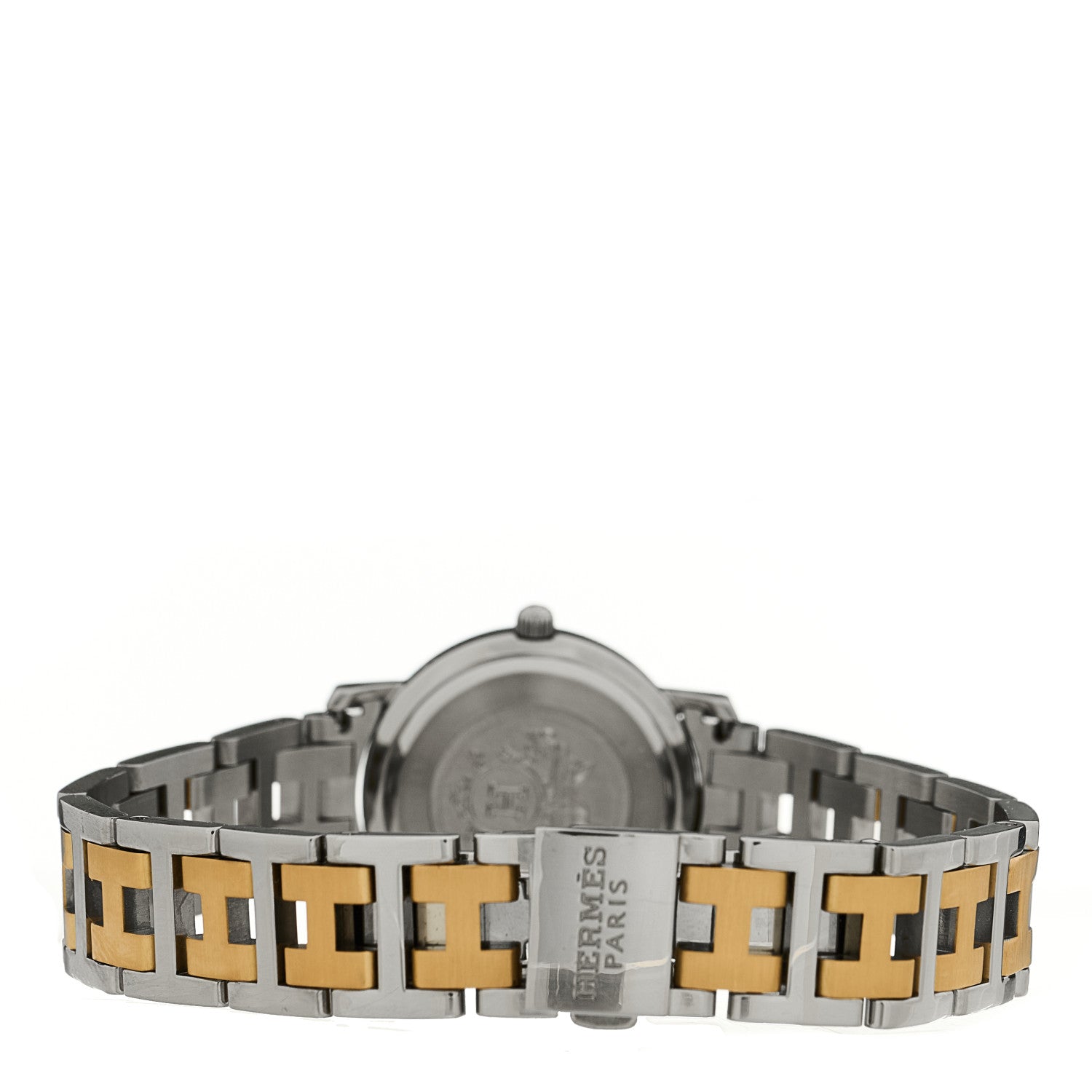Hermes Stainless Steel 24mm Clipper Quartz Watch Gold 3 of 4