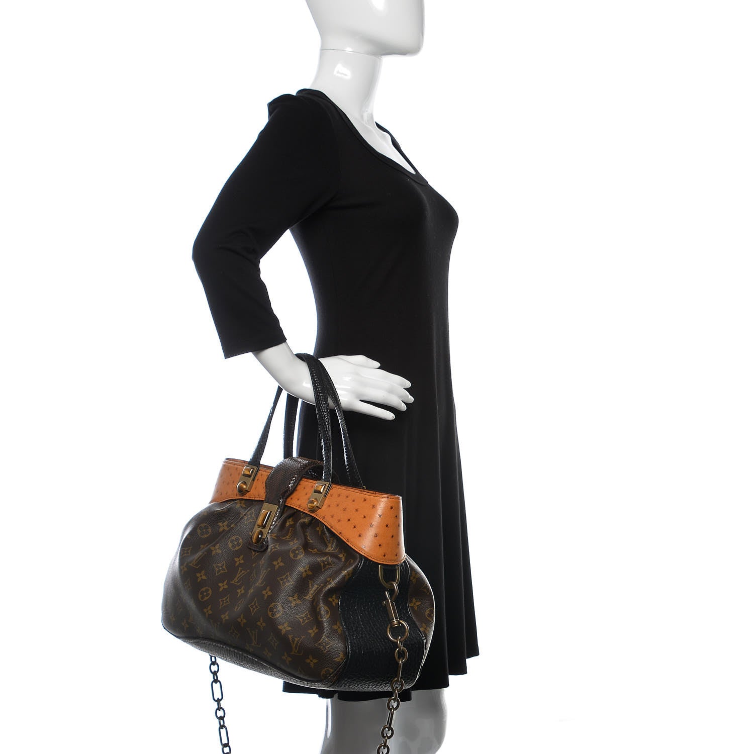 Louis Vuitton Monogram Ostrich Oskar Waltz 3 of 10