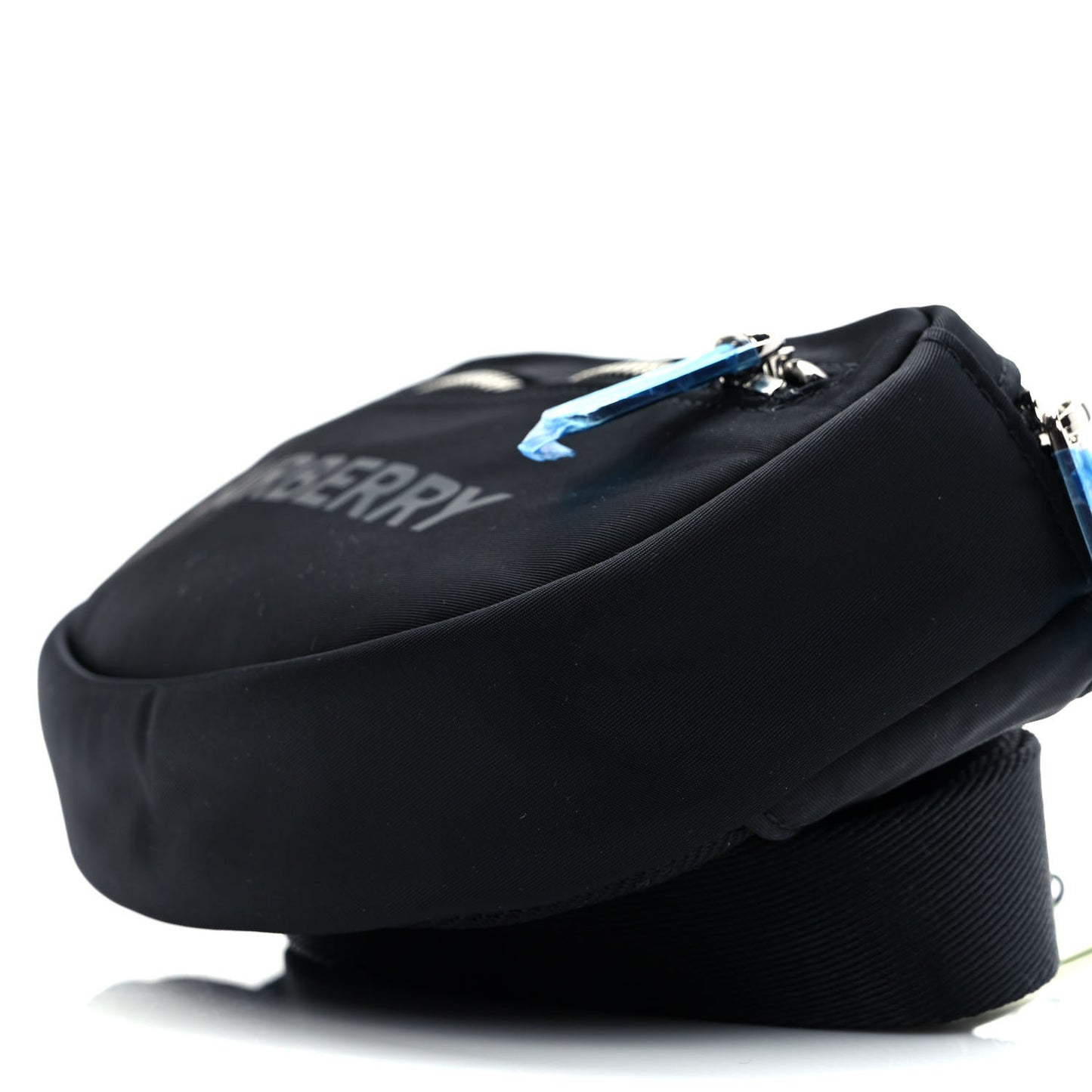 Econyl Logo Print Small Cannon Bum Bag Black
