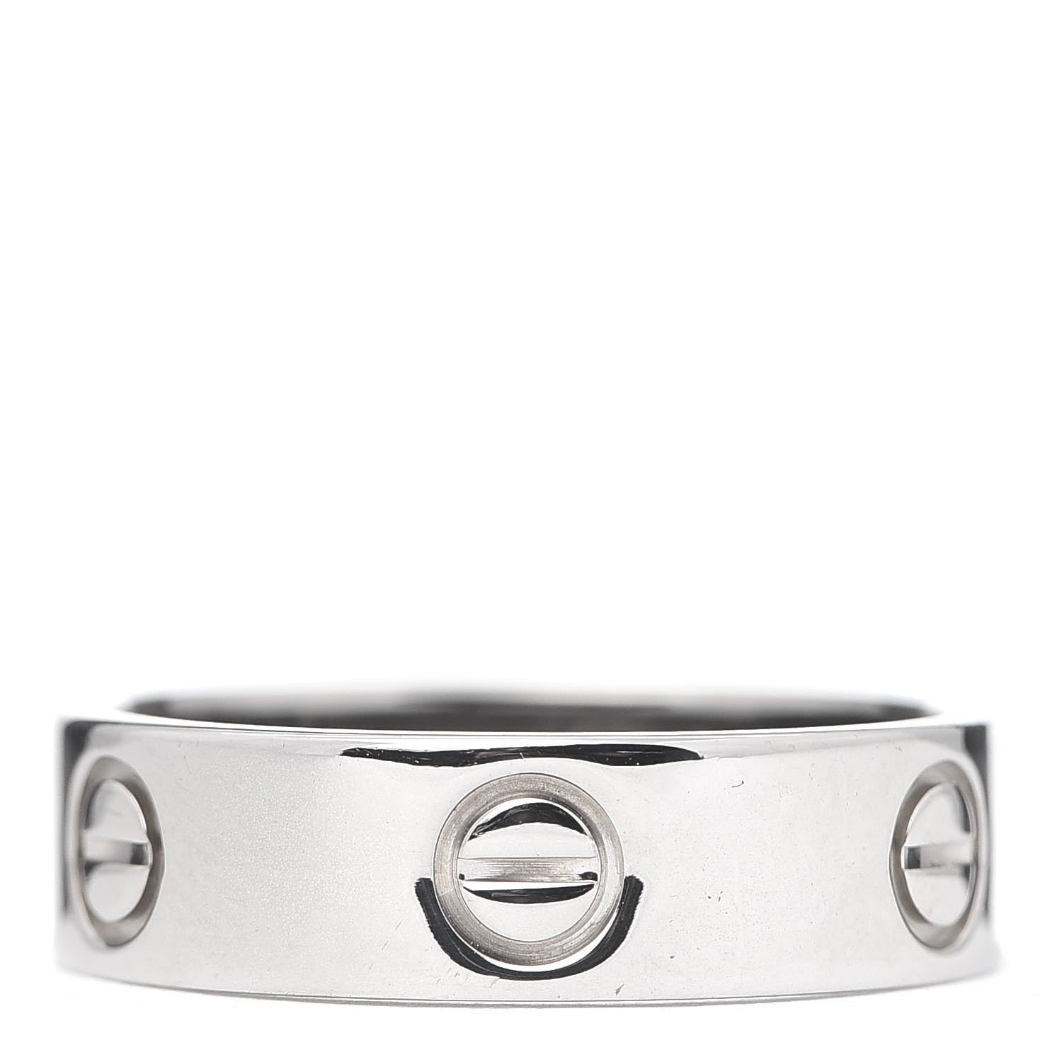 Cartier 18K White Gold 5.5mm LOVE Ring 59 8.75 1 of 4