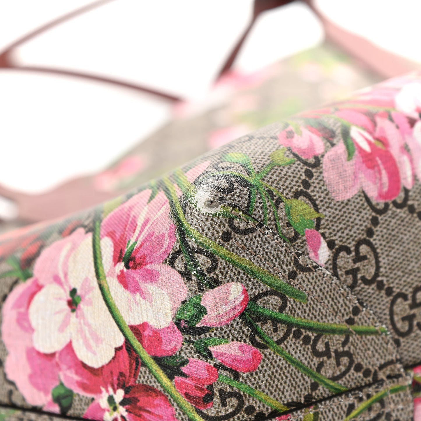GG Supreme Monogram Blooms Medium Reversible Tote Beige Multicolor Dry Rose