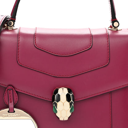 Bulgari Calfskin Serpenti Forever Top Handle Pink 9 of 11