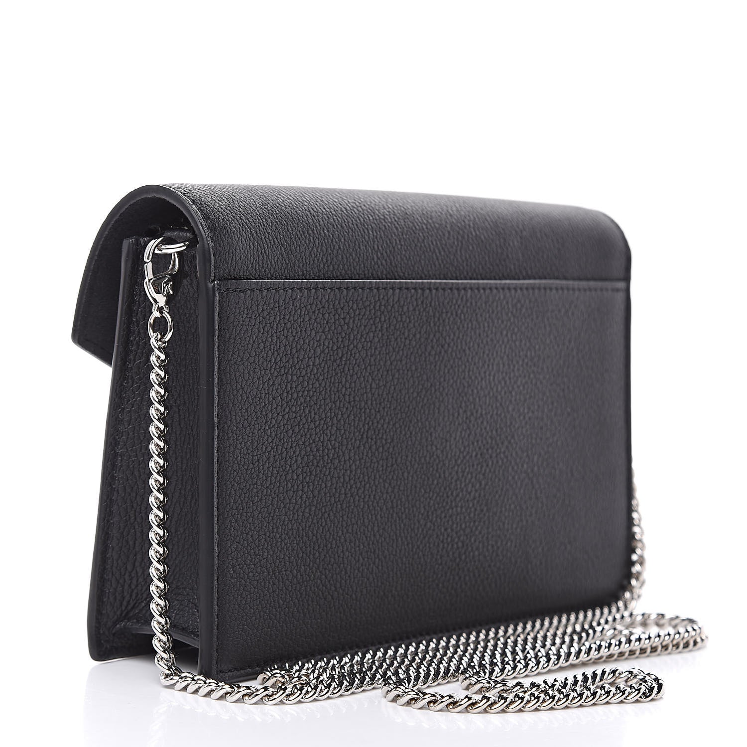 Louis Vuitton Soft Calfskin My Lockme Chain Pochette Black 3 of 9