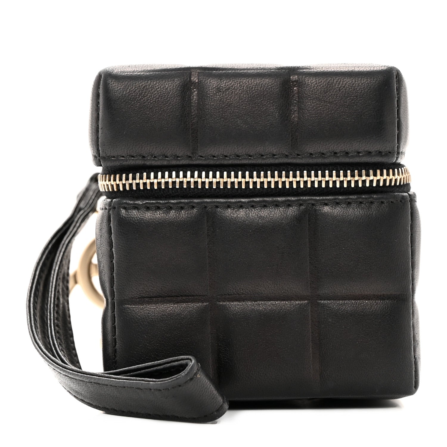 Chanel Lambskin Rubiks Cube Wristlet Black 1 of 12