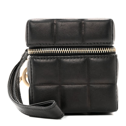 Chanel Lambskin Rubiks Cube Wristlet Black 1 of 12