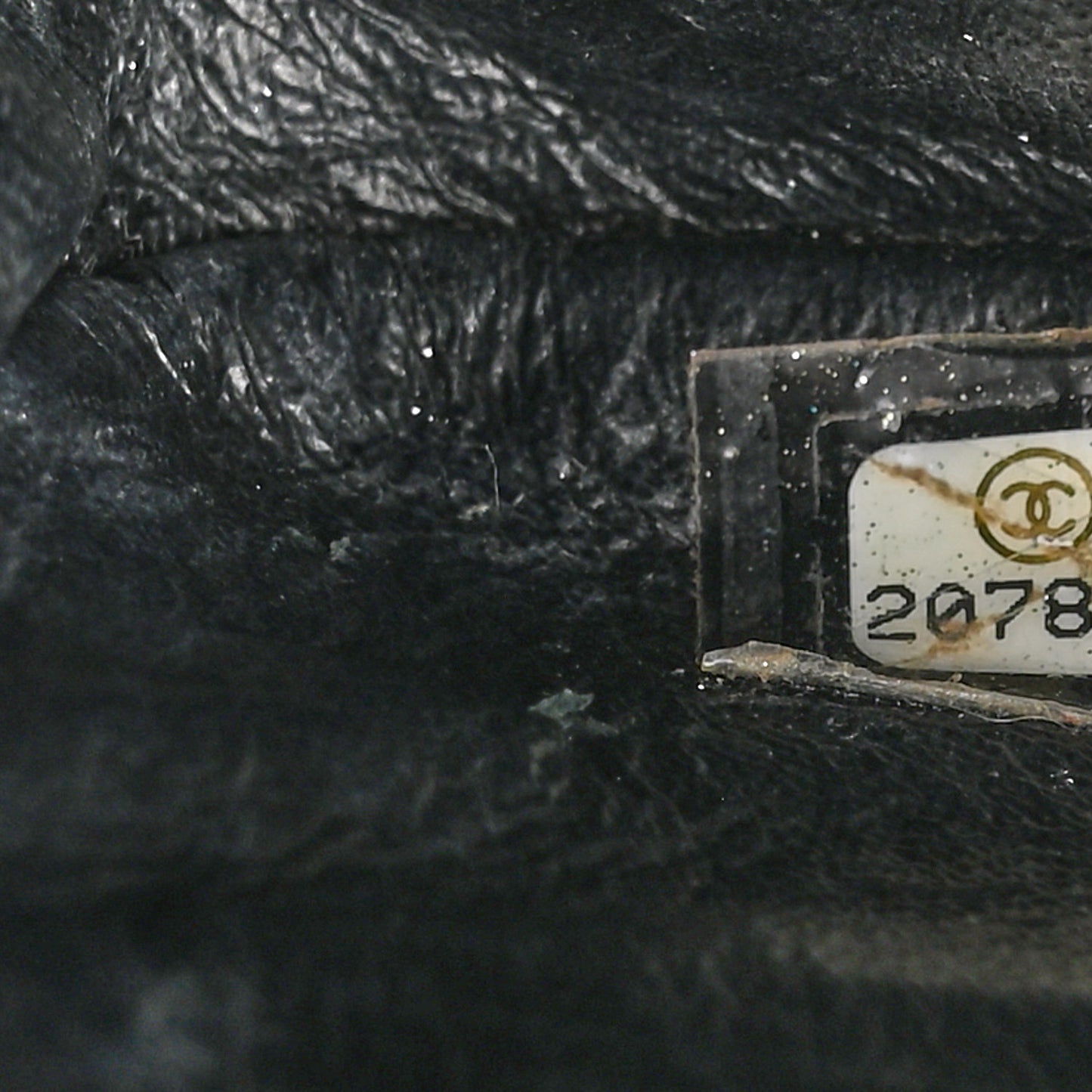 Aged Calfskin Quilted Medium Medallion Flap Black