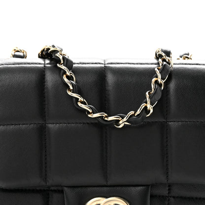 Chanel Lambskin Resin Crystal Square Quilted Mini Monacoco Flap Black 8 of 11