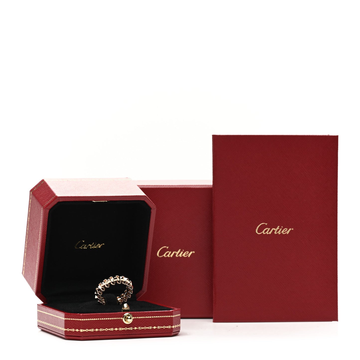 18K Pink Gold MM Clash De Cartier Ring 53 6.5