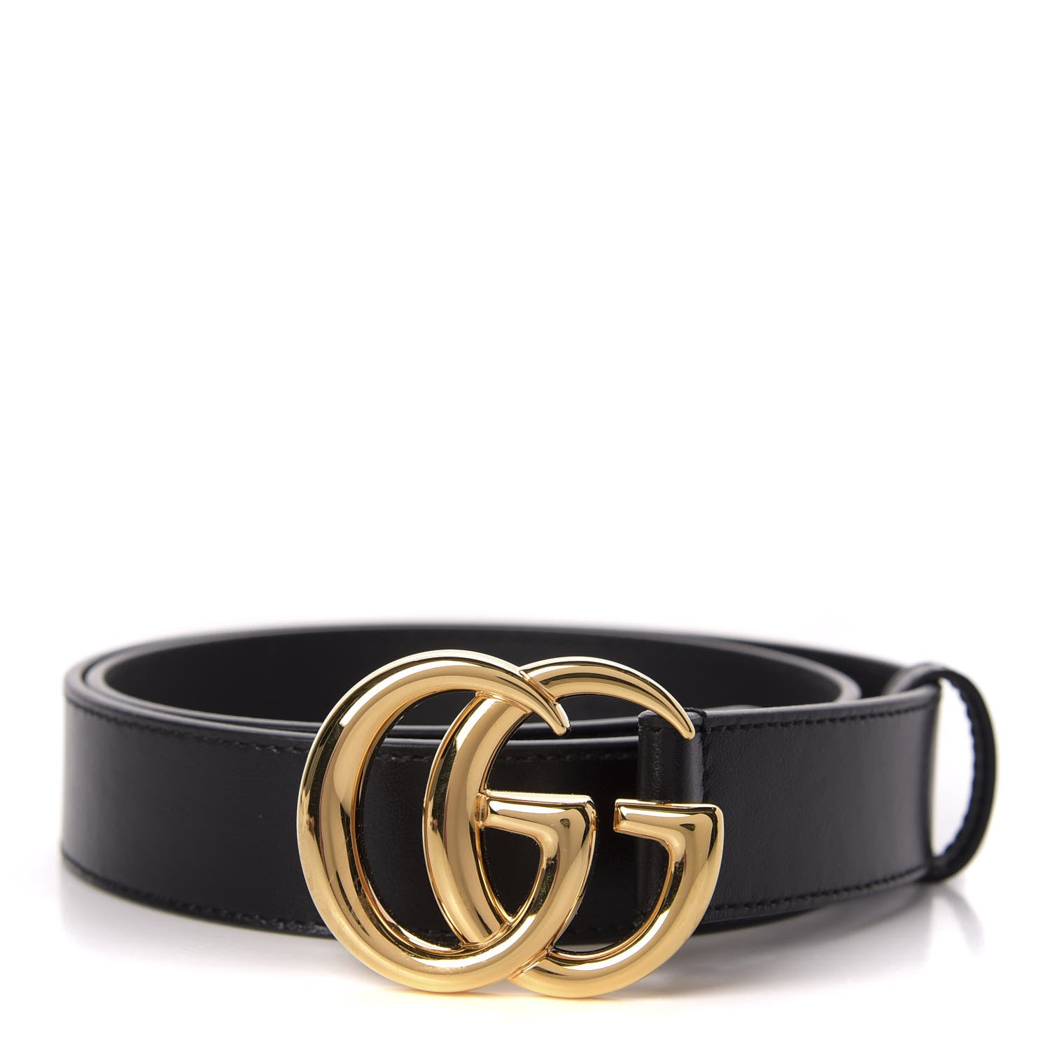 Gucci Plutone Calfskin Double G 30mm Belt 90 36 Black 1 of 3