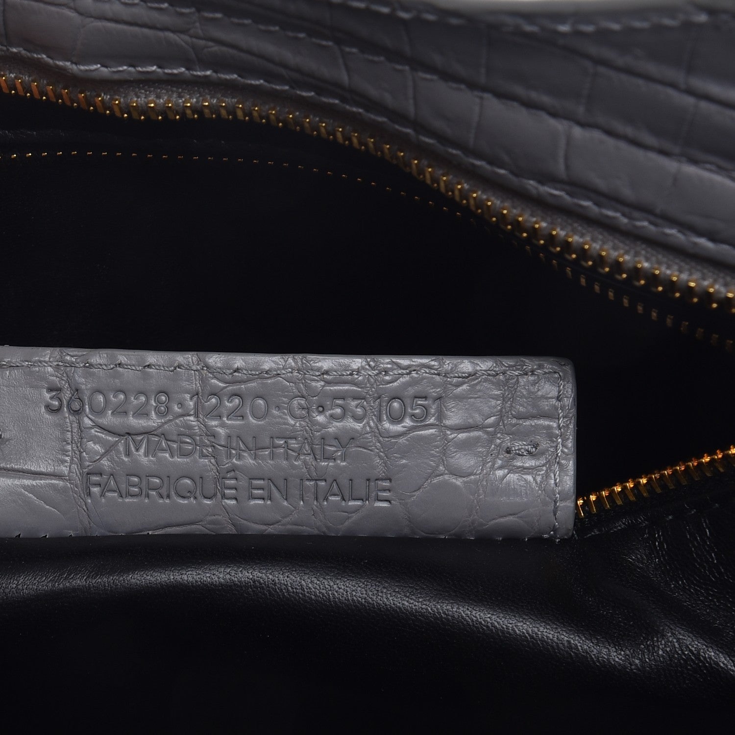 Balenciaga Crocodile City Gris Pyrit 8 of 11