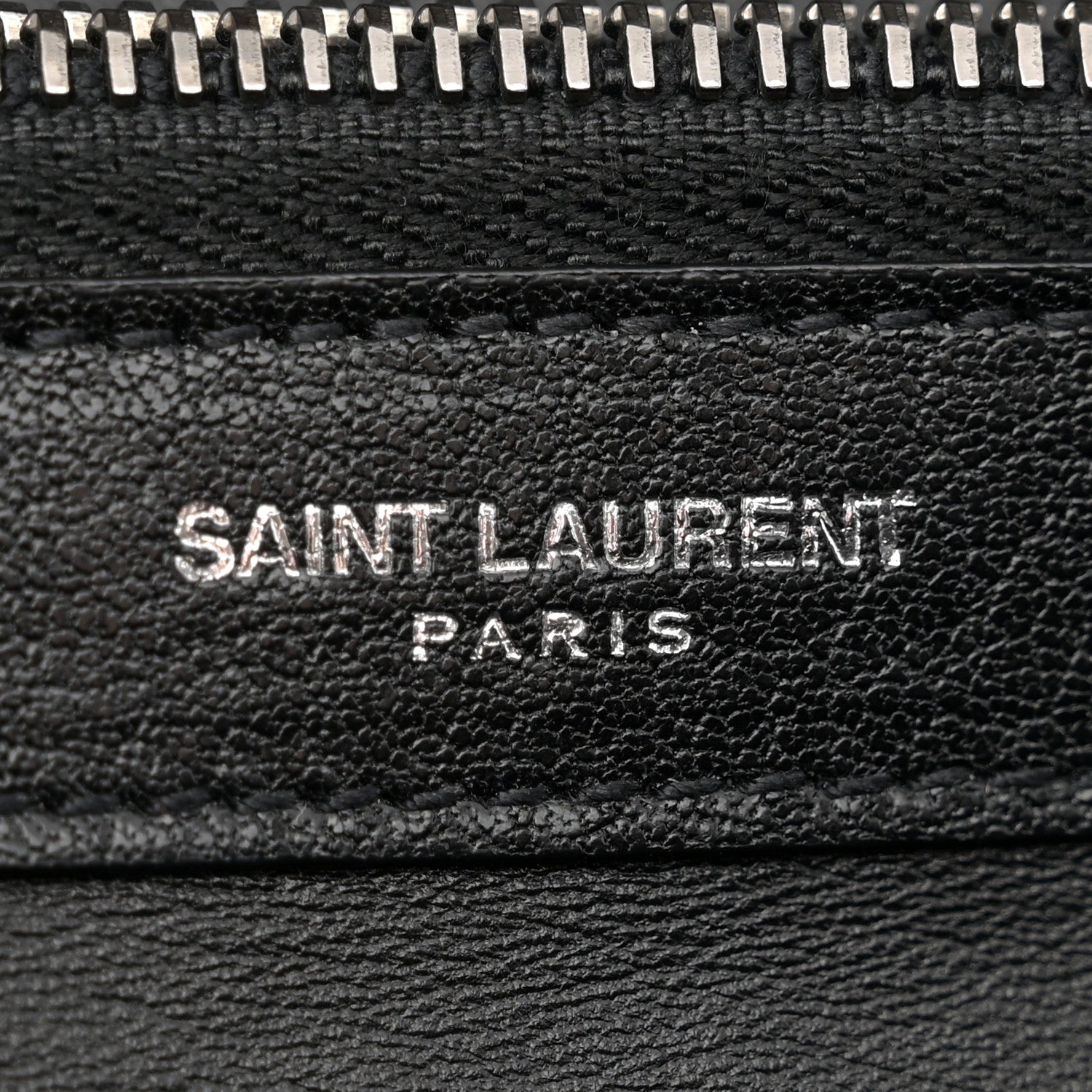 Saint Laurent Sheepskin Matelasse Chevron Monogram Large College Satchel Black 6 of 11