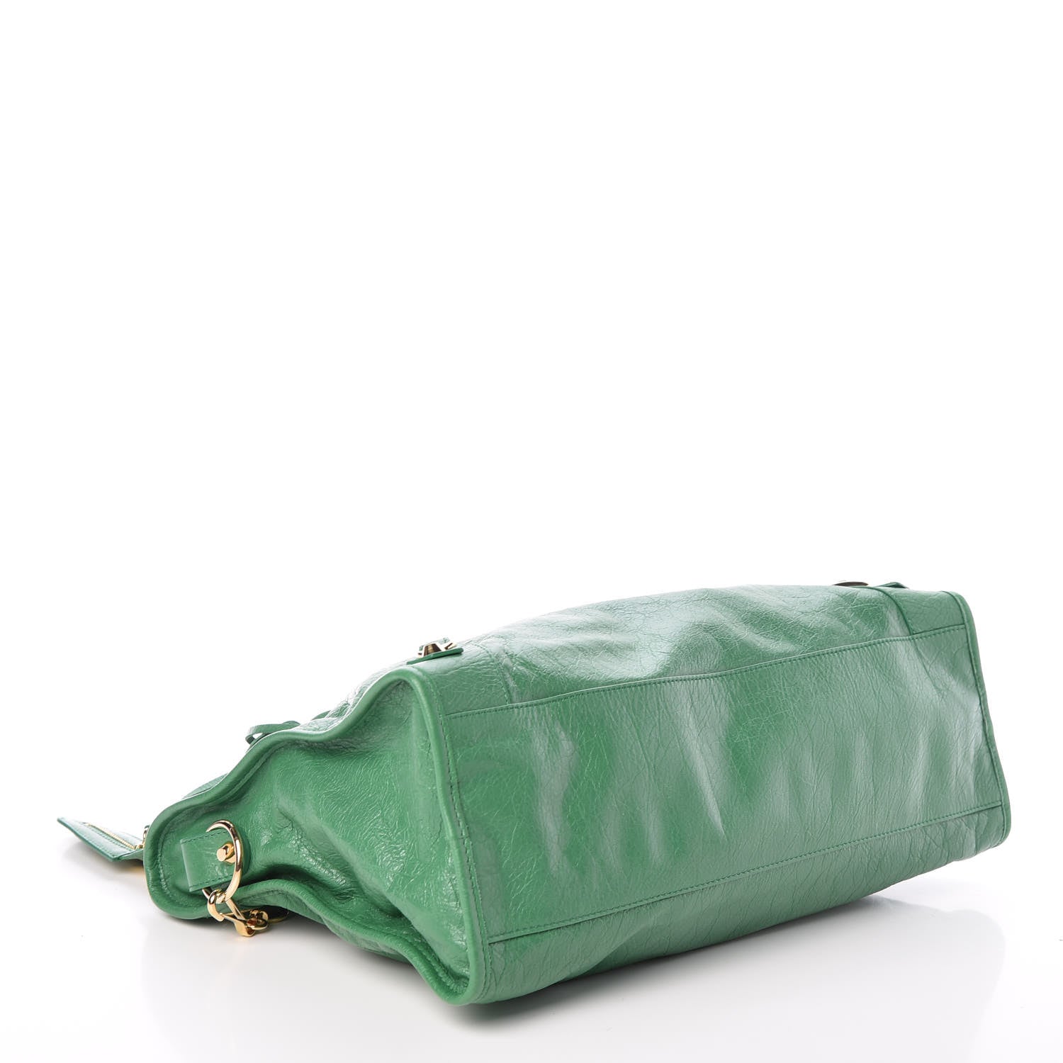 Balenciaga Agneau Classic Gold Hardware City Vert Emeraude 4 of 10
