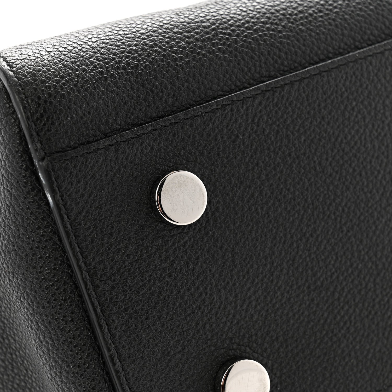 Saint Laurent Grained Calfskin Small Cabas Rive Gauche Black 12 of 12