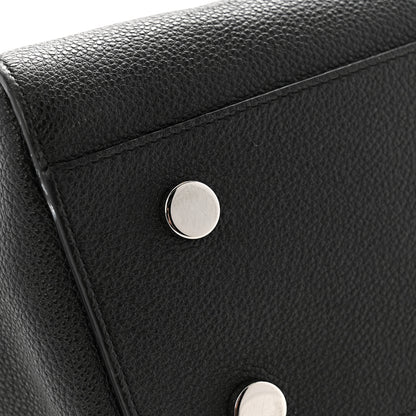 Saint Laurent Grained Calfskin Small Cabas Rive Gauche Black 12 of 12