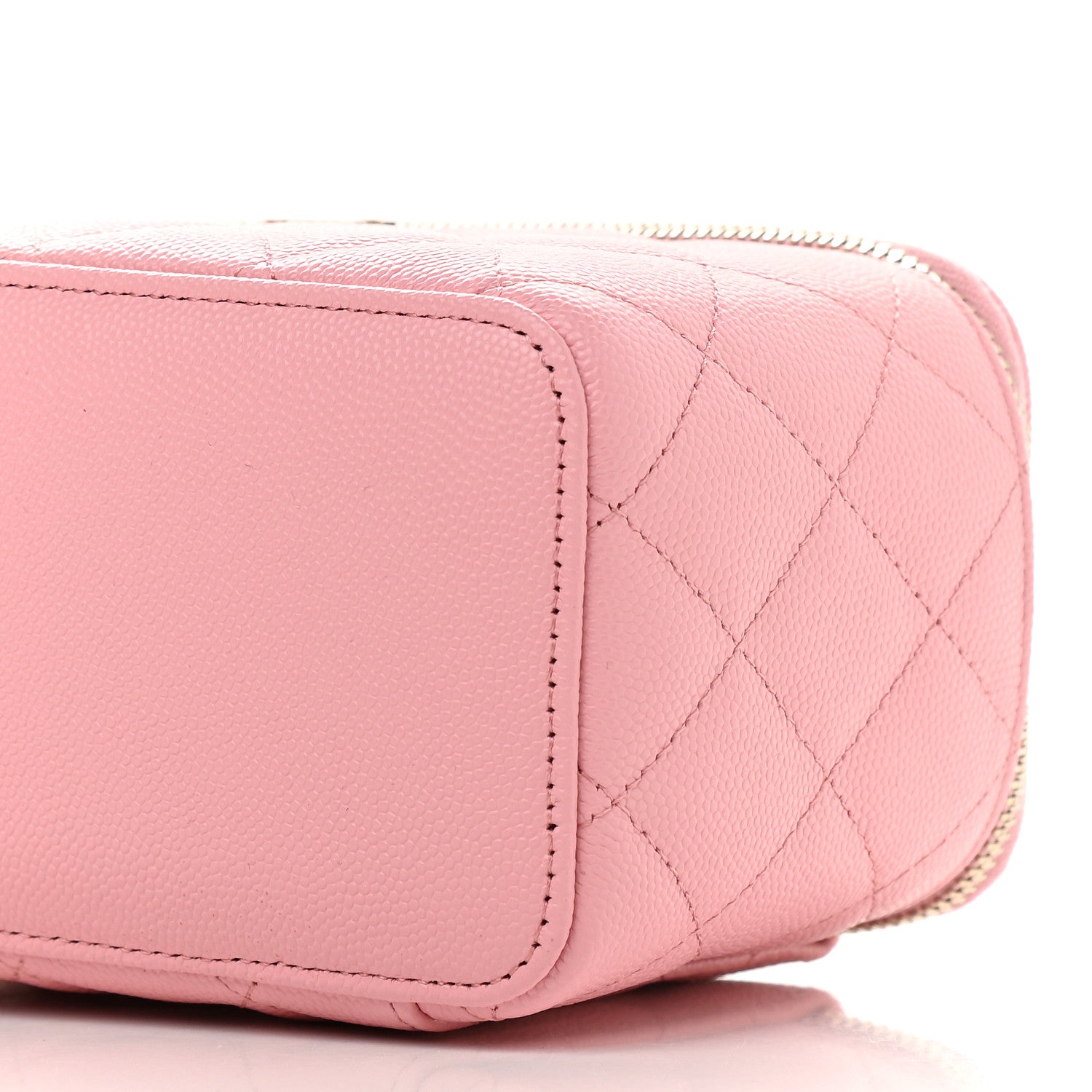 Chanel Caviar Quilted Small Vanity Case With Chain Pink 6 of 9