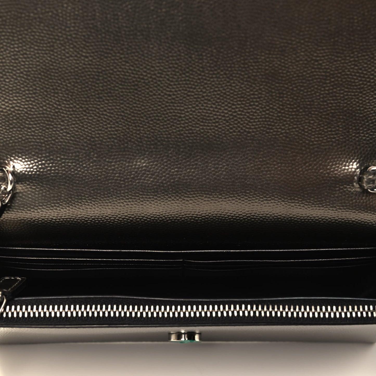 Grain De Poudre Classic Monogram Kate Tassel Chain Wallet Piombo