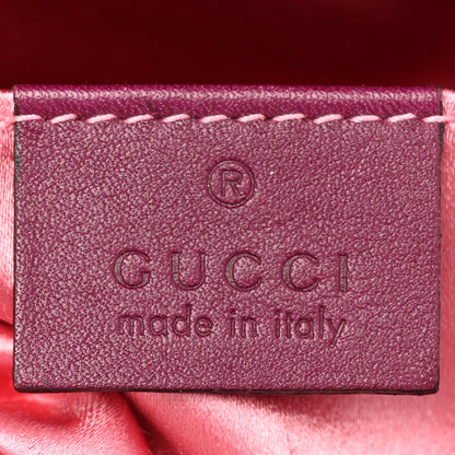 Gucci Velvet Matelasse Small GG Marmont Chain Shoulder Bag Fuchsia Violet Cyclamen 5 of 13