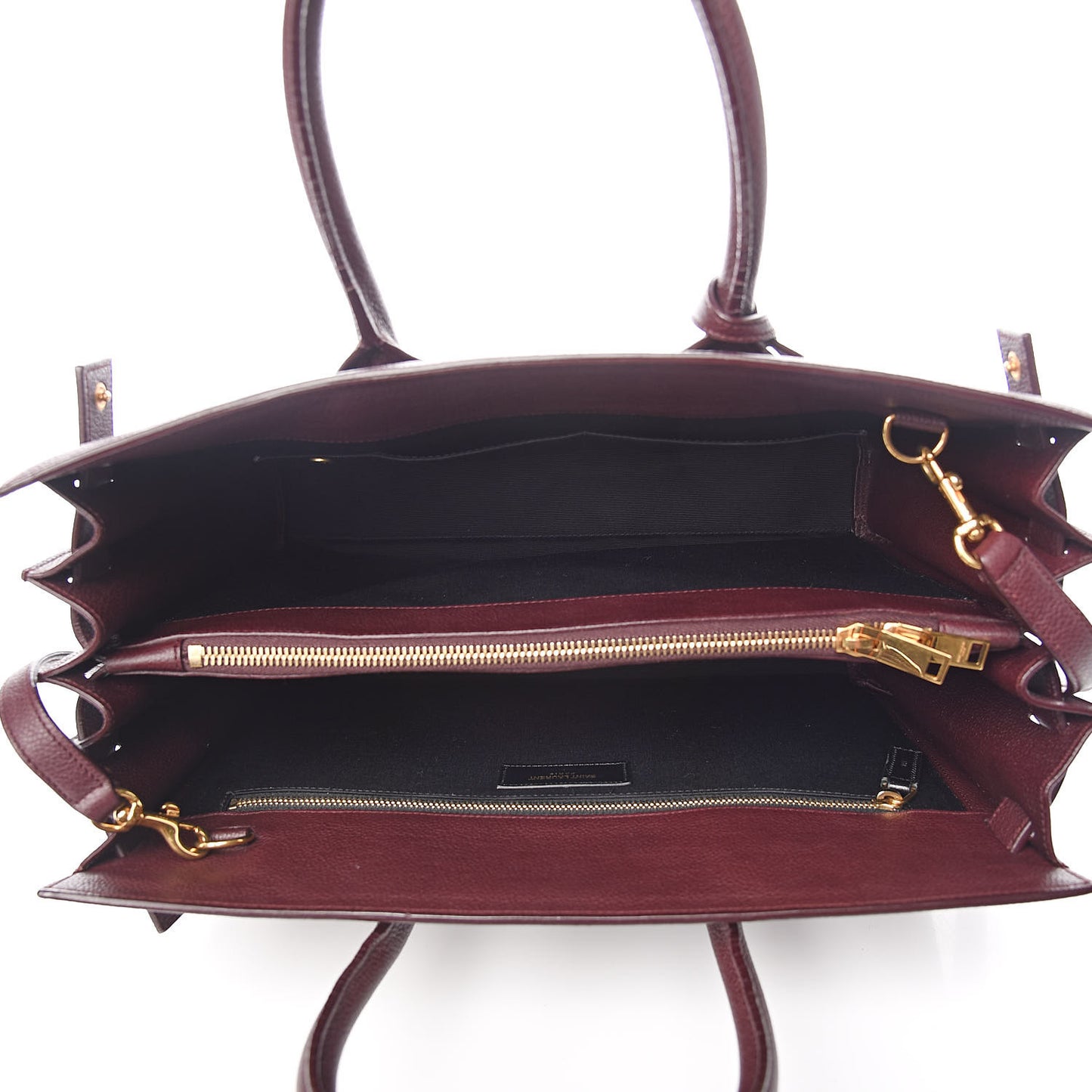 Grained Calfskin Small Classic Sac De Jour Bordeaux
