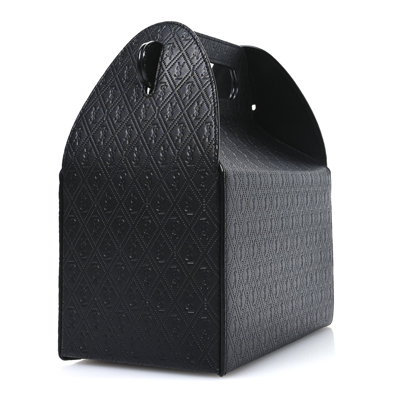 Saint Laurent Calfskin Monogram Take Away Box Black 3 of 11
