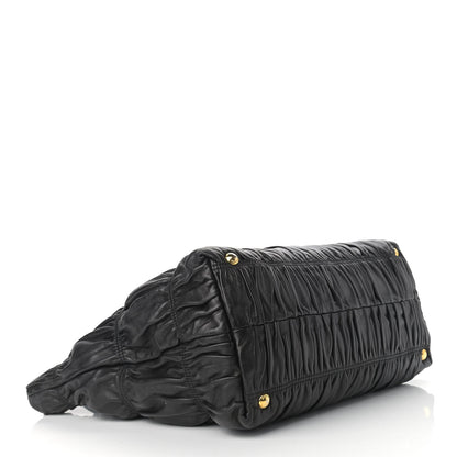 Prada Nappa Gaufre Tote Black 4 of 13