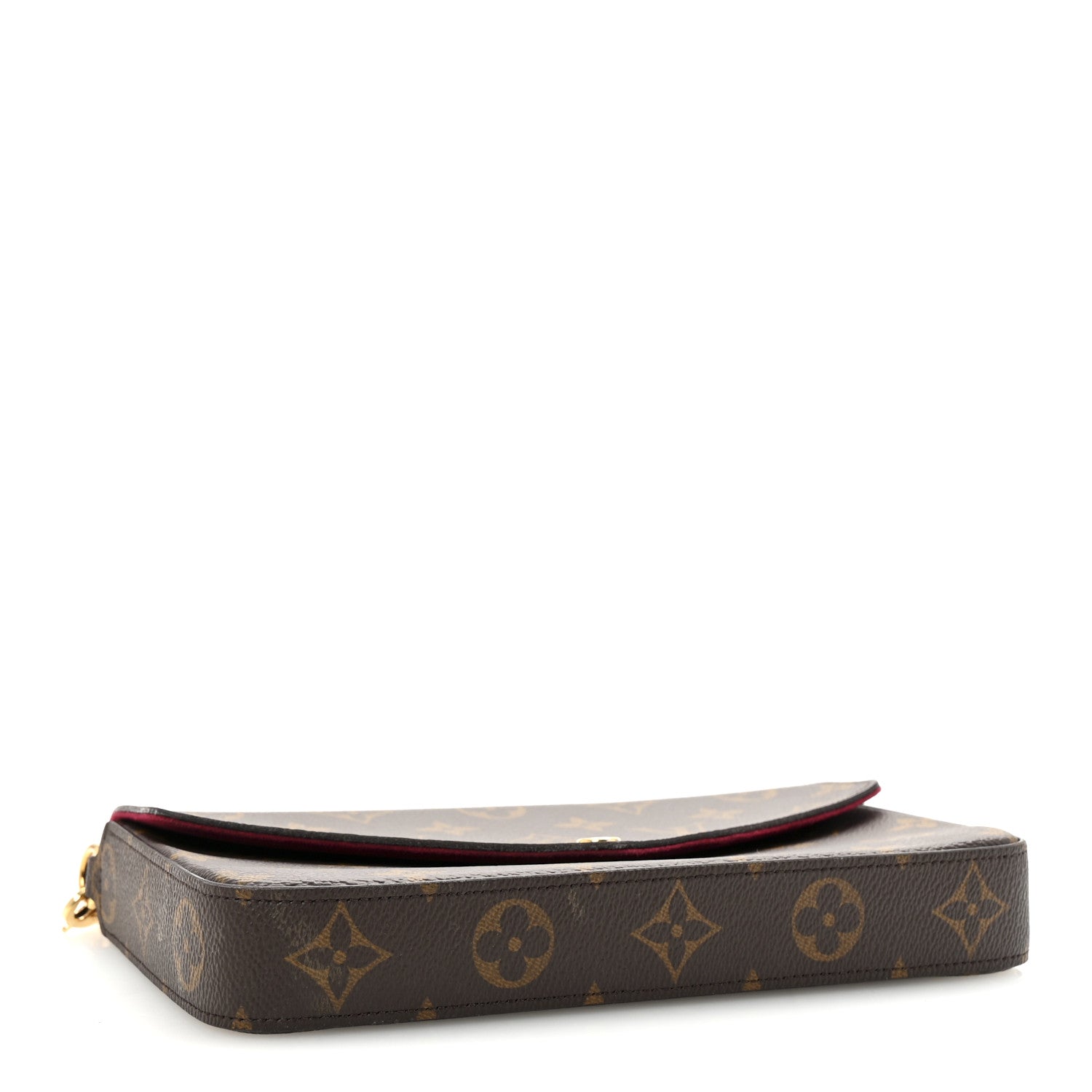 Louis Vuitton Monogram Pochette Felicie Chain Wallet Fuchsia 5 of 10