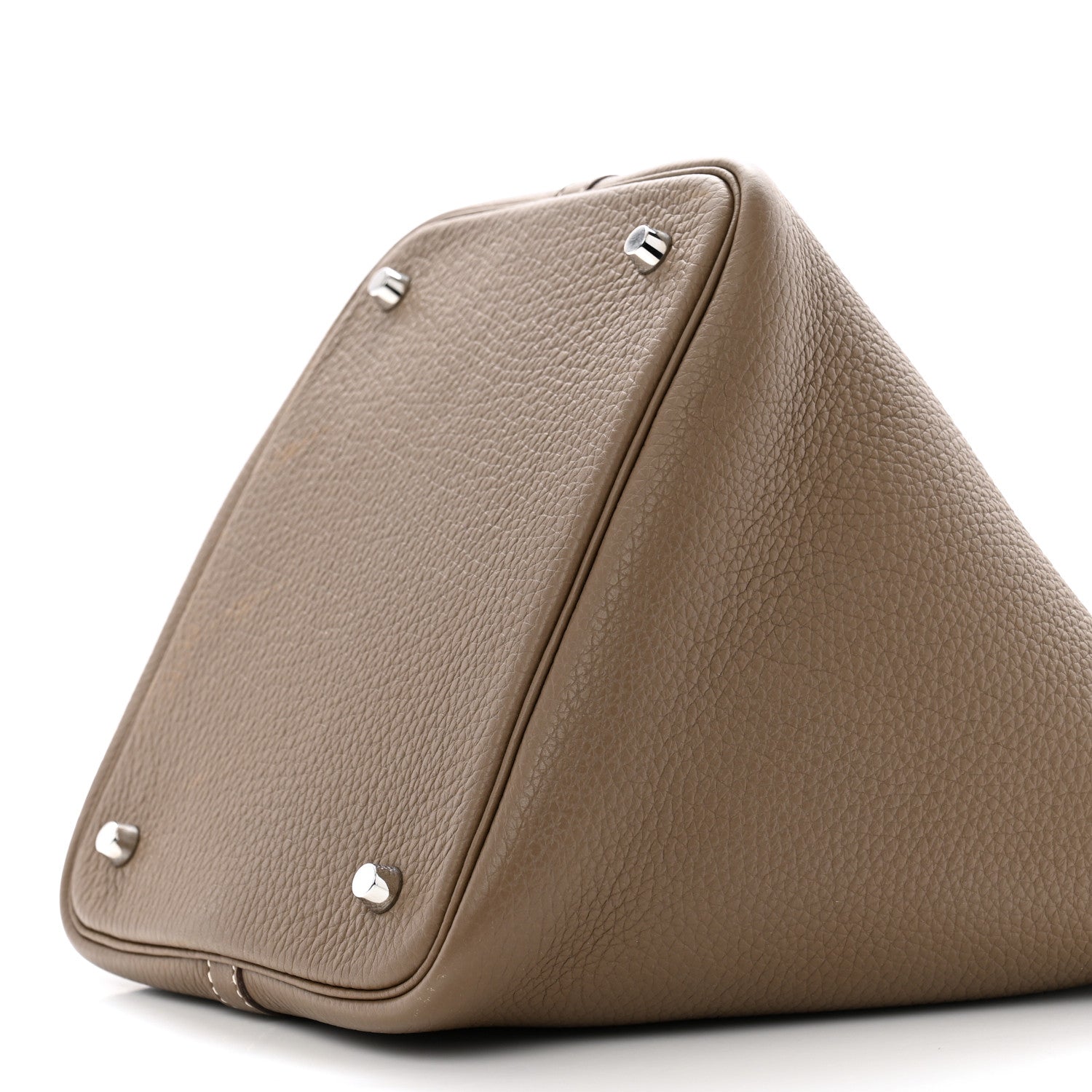 Hermes Taurillon Clemence Picotin Lock 22 MM Etoupe 10 of 12