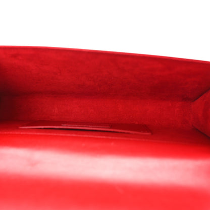Saint Laurent Grain De Poudre Monogram Cassandre Clutch Rouge Orient 5 of 9