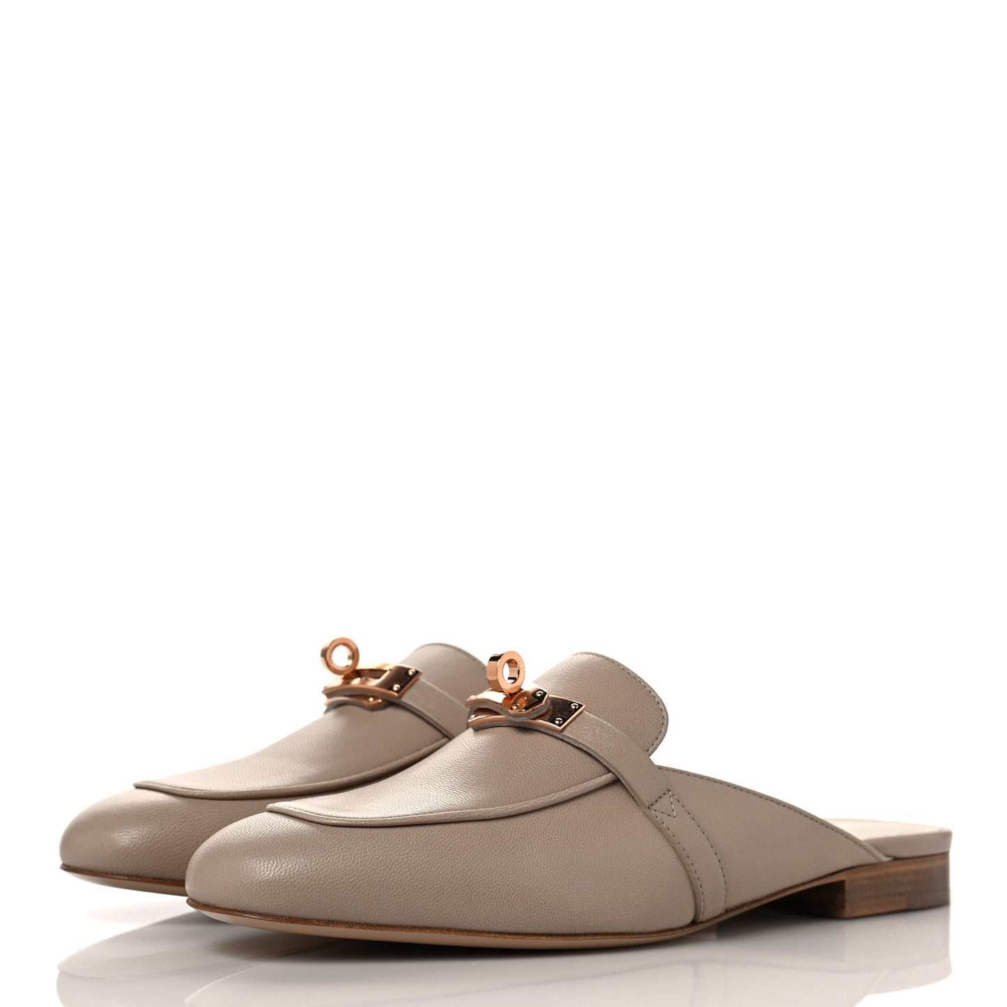 Calfskin Oz Mules 37 Blanc Gomme
