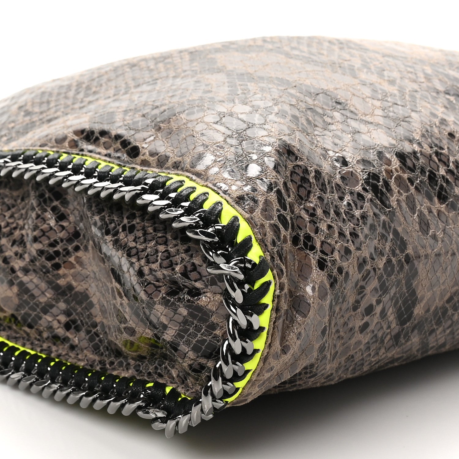 Stella McCartney Eco Python Small Falabella Tote Beige Yellow 8 of 9